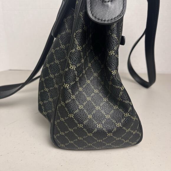 Rioni Chelsea Black Leather Purse Shoulder Bag Organizer Handbag Italian $290 - Picture 3 of 16